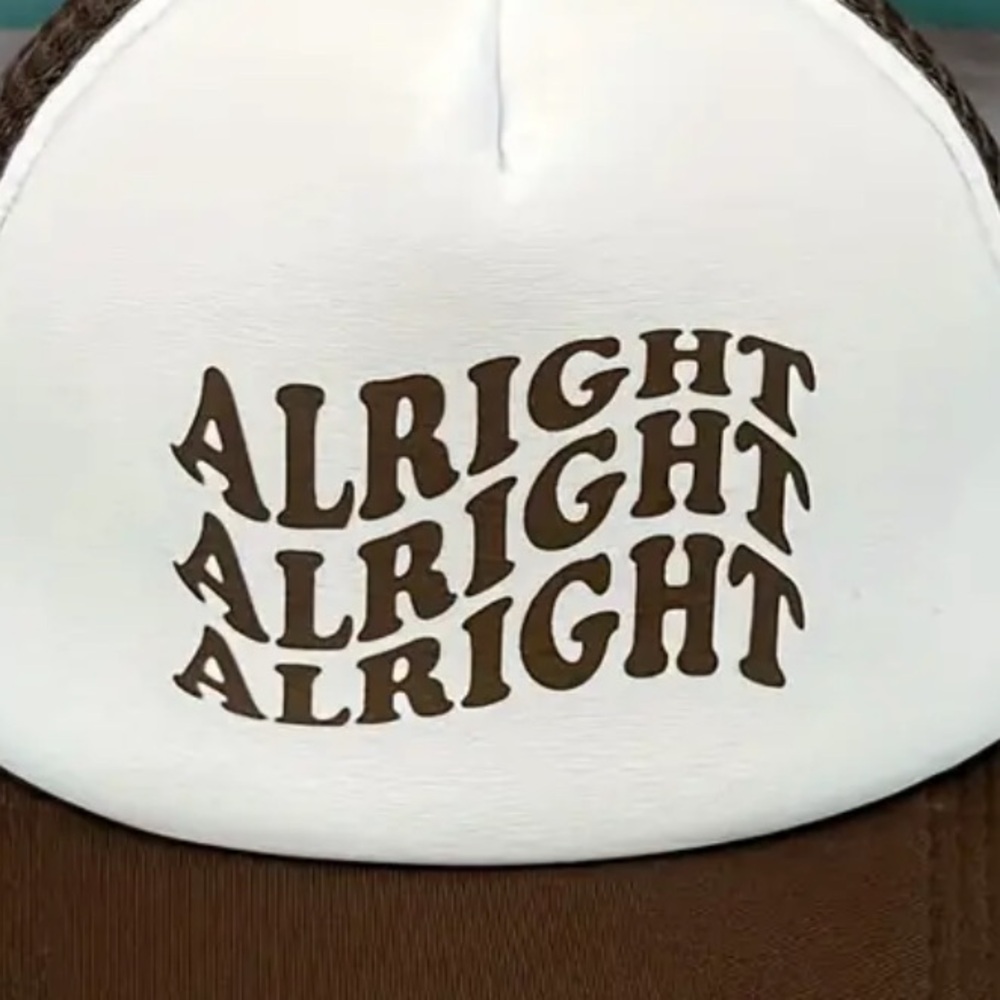 The Coconut Collective Alright Trucker Hat Brown NWT